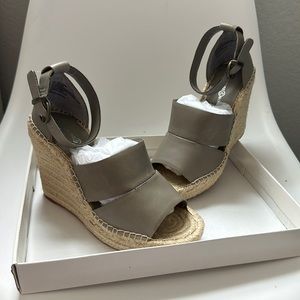 Treasure & Bond. Grey Wedge Sandal. Size 7. Never worn.